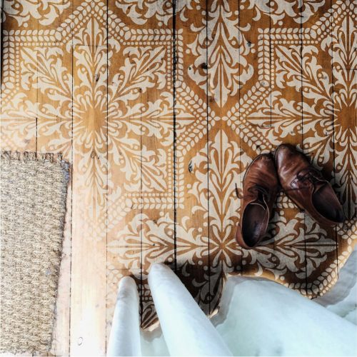 Azul painting stencil - 59x63 cm 01