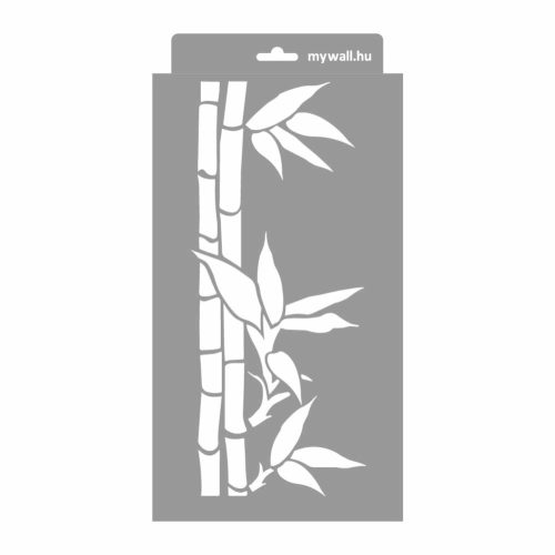 Bambusz stencil - 3D - 18x35 cm kicsi