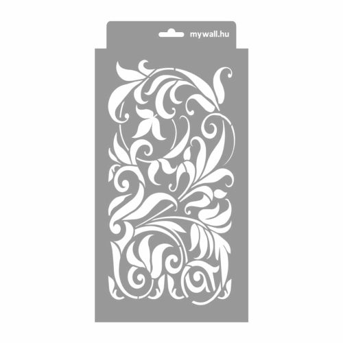Baroque tendrils painting stencil - 18x35 cm