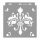 Baroque 01 painting stencil - 31x35 cm 01