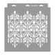 Baroque 01 painting stencil - 31x35 cm 02