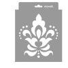 Baroque 03 3D stencil - 18x23 cm