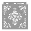 Barokk 03 stencil - Festő - 31x35 cm közepes
