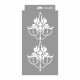 Baroque 04 painting stencil - 18x35 cm