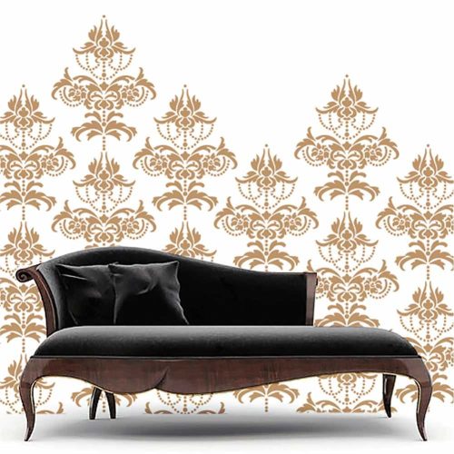 Baroque 04 painting stencil - 31x35 cm 02