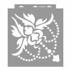 Barokk 04 stencil - Festő - 38x42 cm nagy 1