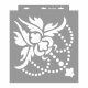 Baroque 04 3D stencil - 38x42 cm 01