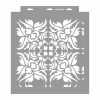 Barokk 04 stencil - 3D - 38x42 cm nagy 3