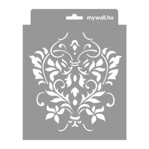 Barokk 05 stencil - Festő - 18x23 cm mini