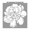 Peony painting stencil - 59x63 cm 01