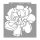 Peony painting stencil - 59x63 cm 01