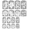 Peony painting stencil - 59x63 cm 01