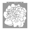 Peony painting stencil - 59x63 cm 03