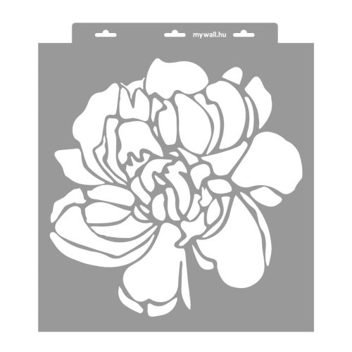 Peony painting stencil - 38x42 cm 01