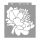 Peony painting stencil - 38x42 cm 02