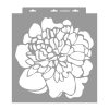 Peony painting stencil - 38x42 cm 03
