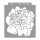 Peony painting stencil - 38x42 cm 03