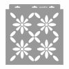 Bhopal stencil - Festő - 31x35 cm közepes