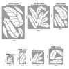 Banana leaves 3D stencil - 18x23 cm