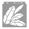 Banana leaves painting stencil - 31x35 cm