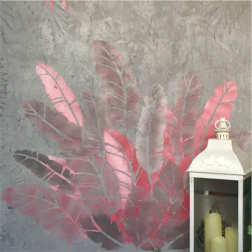 Banana leaves painting stencil - 38x42 cm