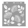 Bodza stencil - 3D - 31x35 cm közepes