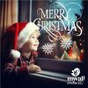 Merry Christmas painting stencil - 38x60 cm 01
