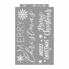 Merry Christmas painting stencil - 38x60 cm 02