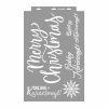 Merry Christmas painting stencil - 38x60 cm 03