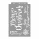 Merry Christmas painting stencil - 38x60 cm 03