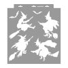 Witches painting stencil - 38x42 cm