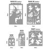 Boszik stencil - Festő - 38x60 cm maxi 1