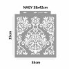 Budoire stencil - Festő - 38x42 cm nagy
