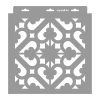 Cement tiles 01 painting stencil - 31x35 cm