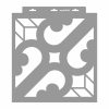 Cement tiles 01 painting stencil - 38x42 cm 01