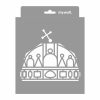 Hungarian coat of arms painting stencil - 18x23 cm