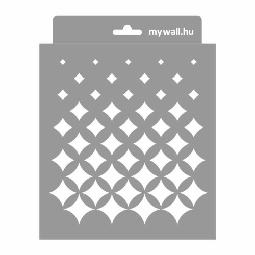 Csillogás stencil - Festő - 18x23 cm mini