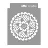 Csipke 09 stencil - Festő - 18x23 cm mini