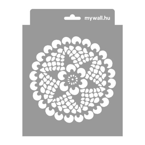 Csipke 09 stencil - Festő - 18x23 cm mini