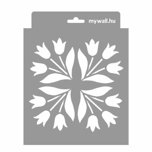 Csipke 04 stencil - Festő - 18x23 cm mini