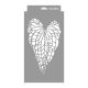 Wonderful leaves painting stencil - 18x35 cm