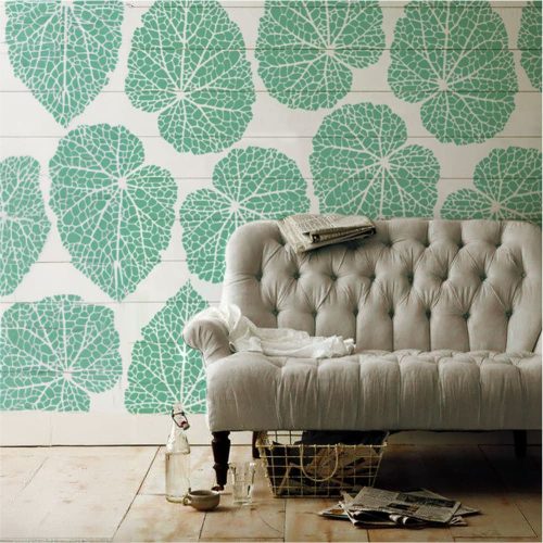 Wonderful leaves painting stencil - 38x42 cm