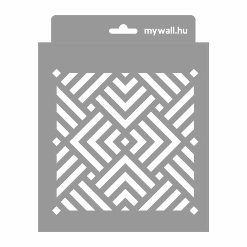 Diagonal 05 stencil - Festő - 18x23 cm mini