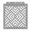 Diagonal 05 stencil - 3D - 38x42 cm nagy