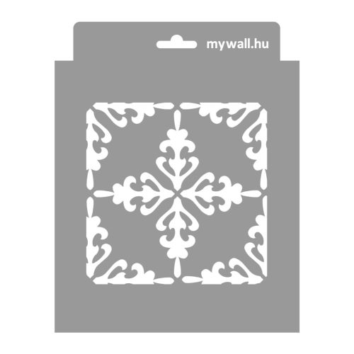 Elegáns csipke stencil - Festő - 18x23 cm mini