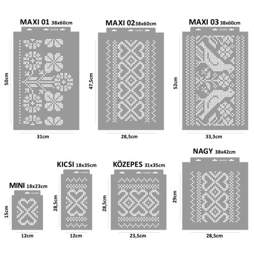 Tree of life 3D stencil - 38x60 cm 02