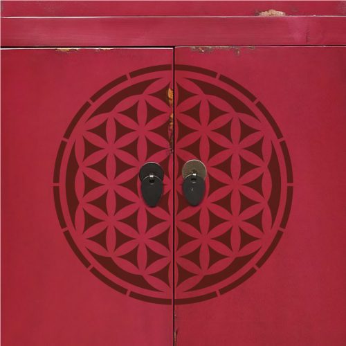 Élet virága 01 stencil - Festő - 59x63 cm extra