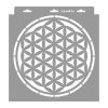 Élet virága 01 stencil - Festő - 31x35 cm közepes