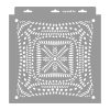 Ezerlyuk stencil - Festő - 31x35 cm közepes