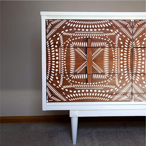 Ezerlyuk stencil - Festő - 31x35 cm közepes